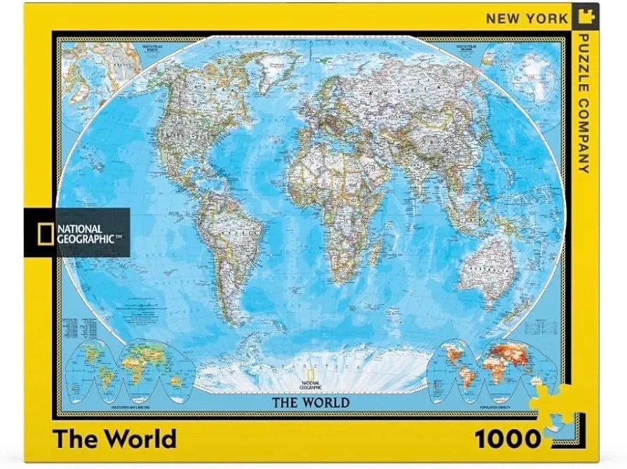 Puzzle Peta Dunia National Geographic